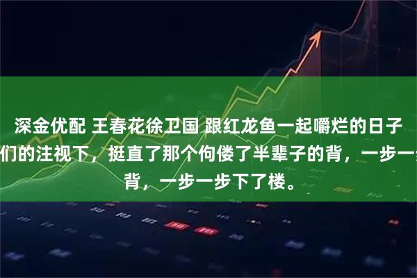 深金优配 王春花徐卫国 跟红龙鱼一起嚼烂的日子 他在邻居们的注视下，挺直了那个佝偻了半辈子的背，一步一步下了楼。
